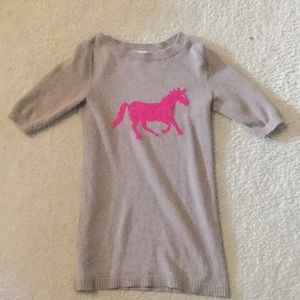 Girls horse sweater dress